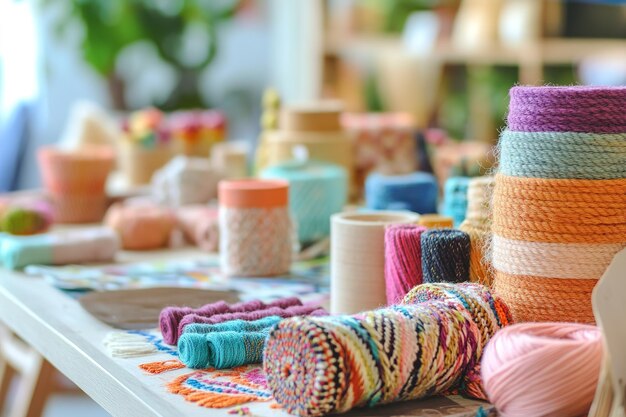 Ряды ниток и иголок